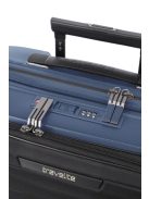 Travelite Mooby kék 4 kerekű első zsebes kabinbőrönd