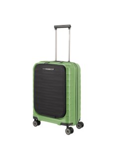 Travelite Mooby zöld 4 kerekű első zsebes kabinbőrönd