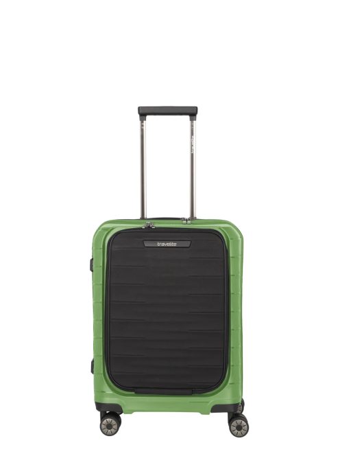Travelite Mooby zöld 4 kerekű első zsebes kabinbőrönd