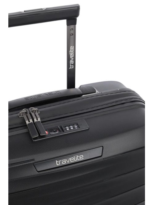 Travelite Mooby fekete 4 kerekű kabinbőrönd