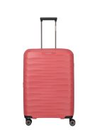 Travelite Mooby piros 4 kerekű bővíthető közepes bőrönd