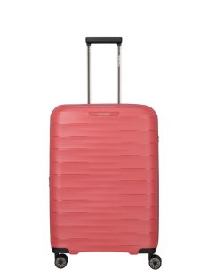   Travelite Mooby piros 4 kerekű bővíthető közepes bőrönd