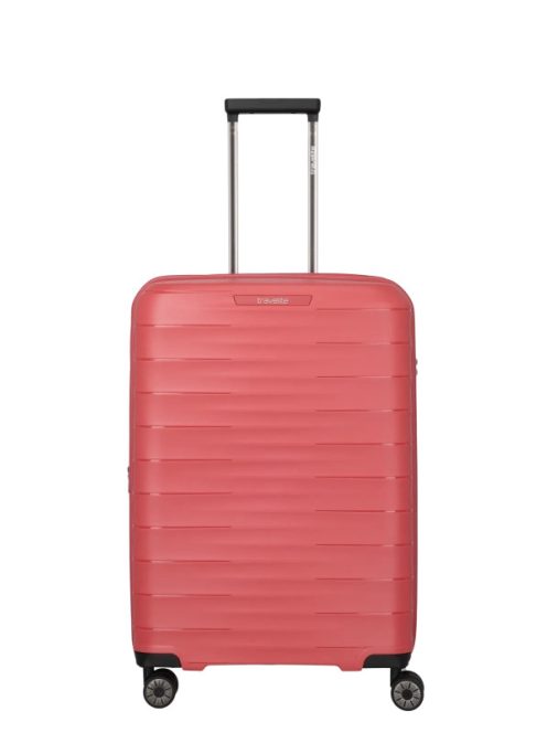 Travelite Mooby piros 4 kerekű bővíthető közepes bőrönd