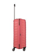 Travelite Mooby piros 4 kerekű bővíthető közepes bőrönd