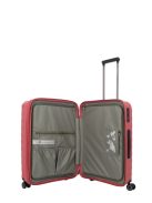 Travelite Mooby piros 4 kerekű bővíthető közepes bőrönd