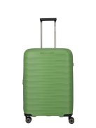 Travelite Mooby zöld 4 kerekű bővíthető közepes bőrönd