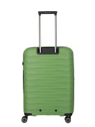 Travelite Mooby zöld 4 kerekű bővíthető közepes bőrönd