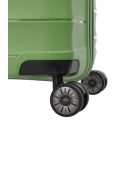 Travelite Mooby zöld 4 kerekű bővíthető közepes bőrönd