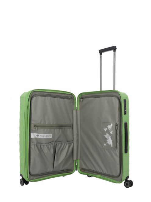 Travelite Mooby zöld 4 kerekű nagy bőrönd