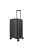 Travelite Roomer fekete 4 kerekű bővíthető közepes bőrönd