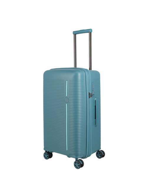 Travelite Roomer jégkék 4 kerekű bővíthető közepes bőrönd