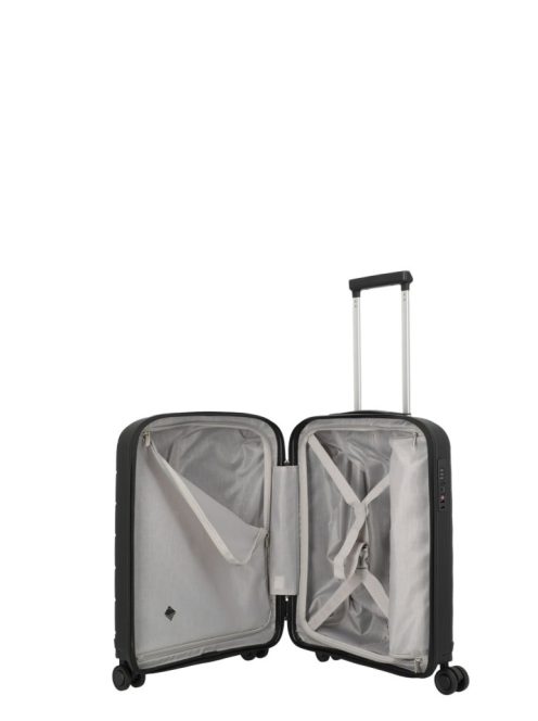 Travelite Burano fekete 4 kerekű kabinbőrönd