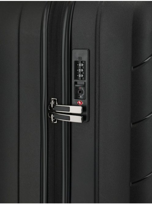 Travelite Burano fekete 4 kerekű kabinbőrönd