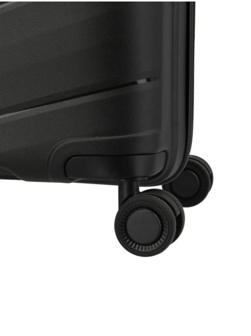 Travelite Burano fekete 4 kerekű kabinbőrönd