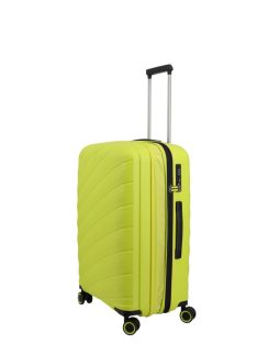   Travelite Burano zöld 4 kerekű bővíthető közepes bőrönd
