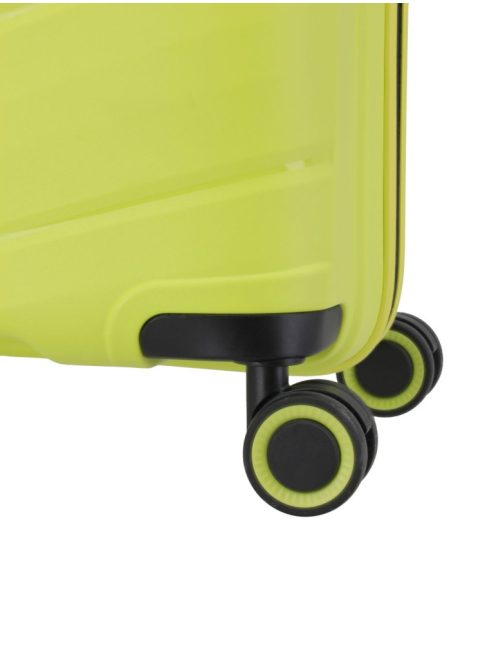 Travelite Burano zöld 4 kerekű bővíthető közepes bőrönd