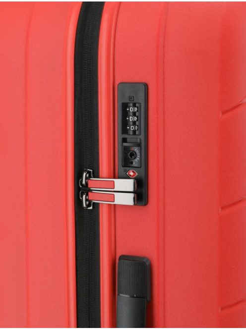 Travelite Burano piros 4 kerekű nagy bőrönd