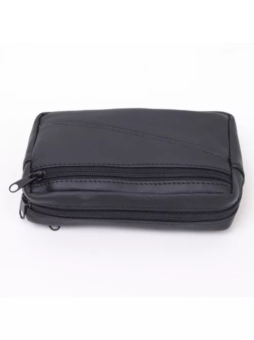 Autóstáska férfi 118-0068 Fekete bőr szimpla 