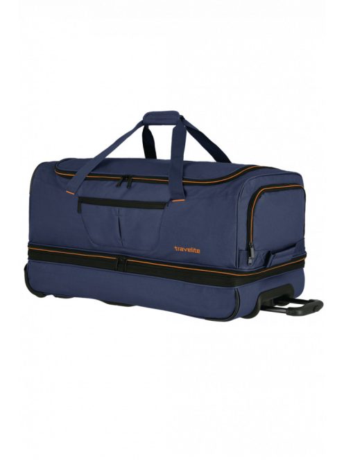 Gurulós utazótáska TRAVELITE Basics 96276 L navy 70 cm nagy