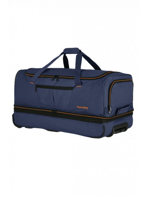 Gurulós utazótáska TRAVELITE Basics 96276 L navy 70 cm nagy