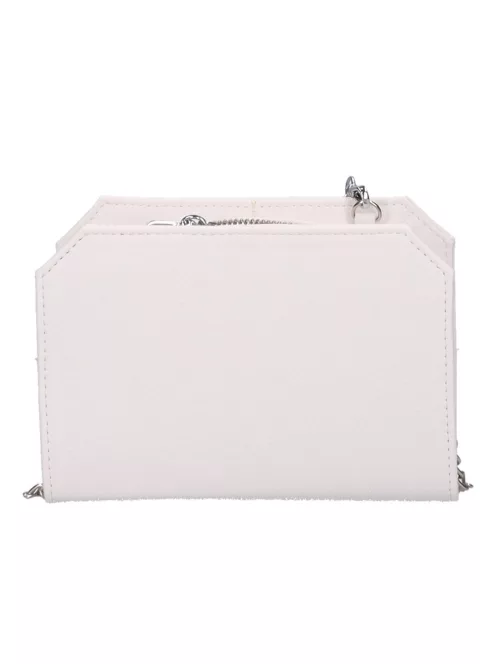 Chiara M 811 fehér rostbőr női alkalmi táska
