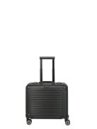 Travelite Next fekete alumínium 4 kerekű üzleti kabinbőrönd