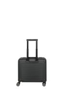 Travelite Next fekete alumínium 4 kerekű üzleti kabinbőrönd