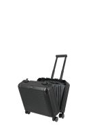 Travelite Next fekete alumínium 4 kerekű üzleti kabinbőrönd