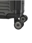 Travelite Next fekete alumínium 4 kerekű üzleti kabinbőrönd