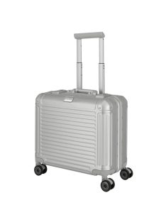   Travelite Next ezüst alumínium 4 kerekű üzleti kabinbőrönd