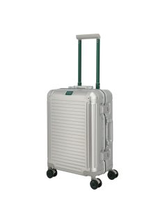   Travelite Next ezüst-zöld alumínium 4 kerekű csatos kabinbőrönd