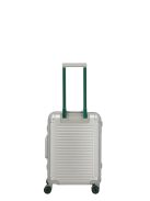 Travelite Next ezüst-zöld alumínium 4 kerekű csatos kabinbőrönd