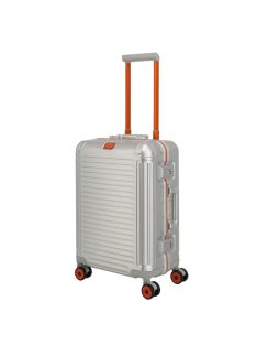   Travelite Next ezüst-narancs alumínium 4 kerekű csatos kabinbőrönd