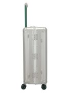 Travelite Next ezüst-zöld alumínium 4 kerekű csatos nagy bőrönd