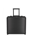 Travelite Next fekete alumínium 2 kerekű üzleti kabinbőrönd