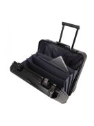 Travelite Next fekete alumínium 2 kerekű üzleti kabinbőrönd