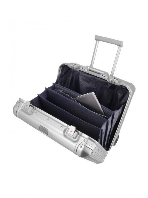 Travelite Next ezüst alumínium 2 kerekű üzleti kabinbőrönd
