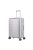 Travelite Next ezüst alumínium 4 kerekű csatos közepes bőrönd