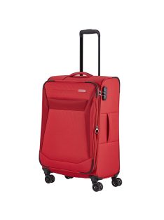   Travelite Chios piros 4 kerekű bővíthető közepes bőrönd