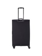 Travelite Chios fekete 4 kerekű bővíthető nagy bőrönd