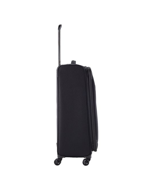 Travelite Chios fekete 4 kerekű bővíthető nagy bőrönd