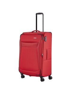 Travelite Chios piros 4 kerekű bővíthető nagy bőrönd