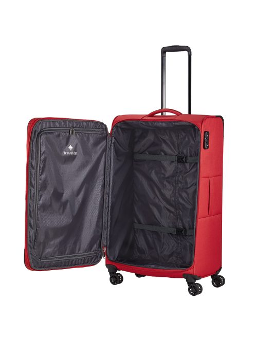 Travelite Chios piros 4 kerekű bővíthető nagy bőrönd