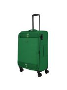 Travelite Rügen zöld 4 kerekű bővíthető közepes bőrönd