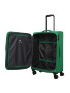Travelite Rügen zöld 4 kerekű bővíthető közepes bőrönd