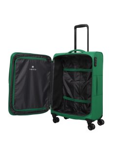   Travelite Rügen zöld 4 kerekű bővíthető közepes bőrönd