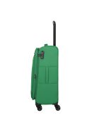 Travelite Rügen zöld 4 kerekű bővíthető közepes bőrönd