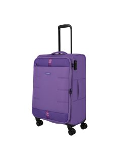 Travelite Rügen lila 4 kerekű bővíthető nagy bőrönd