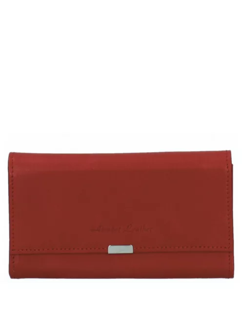 Pincér brifkó Piros patentos bőr 7420