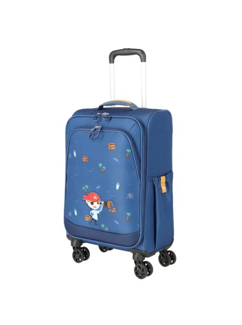 Travelite Minimover kék kalózos 4 kerekű gyerek bőrönd